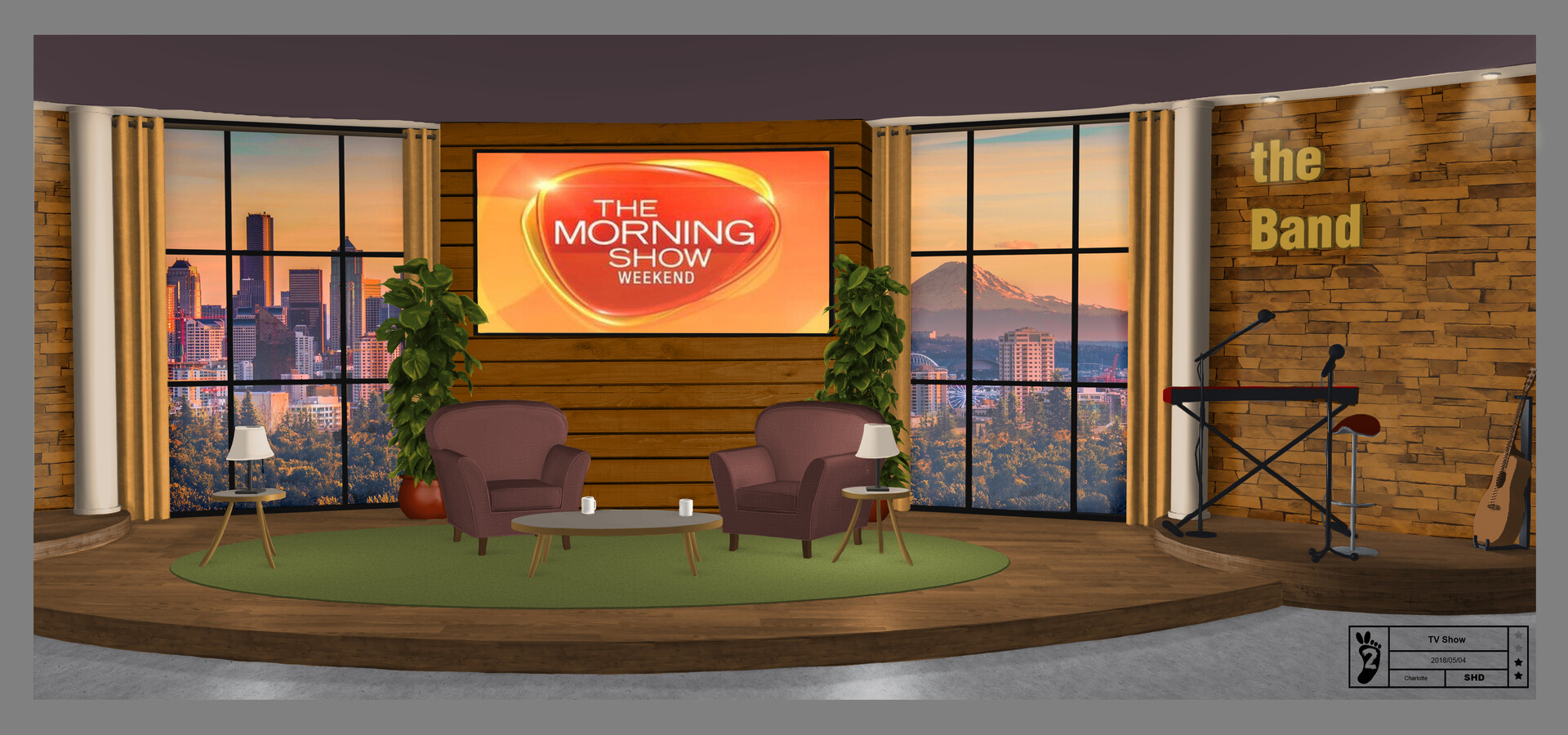 Morning show set concept art