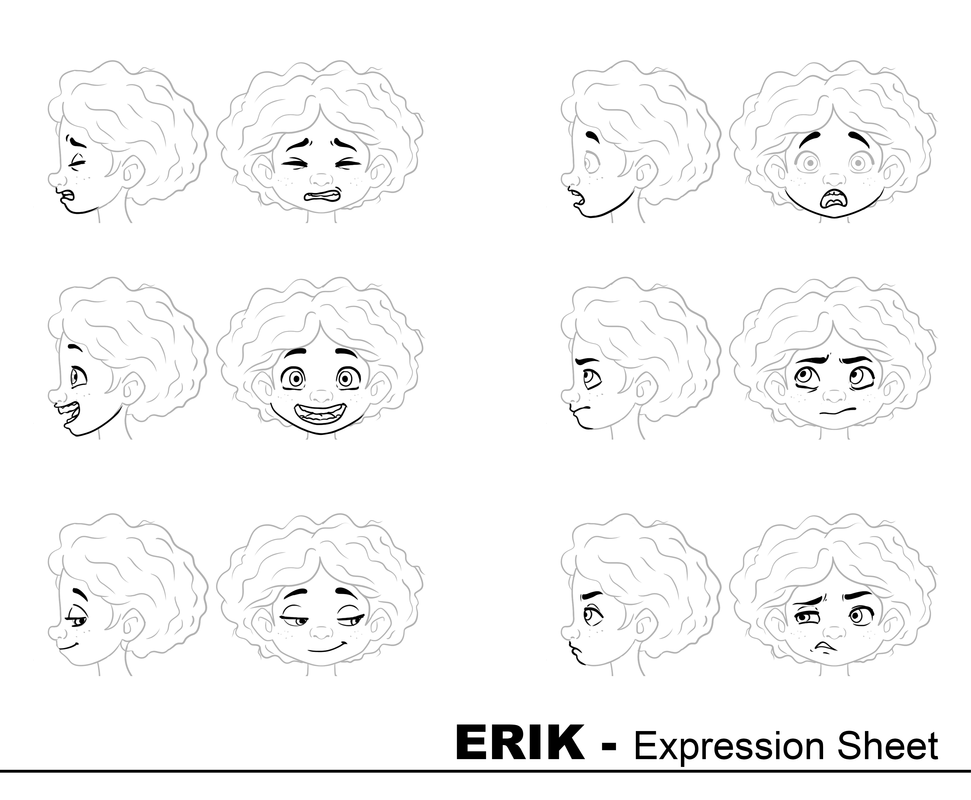 Erik expression sheet