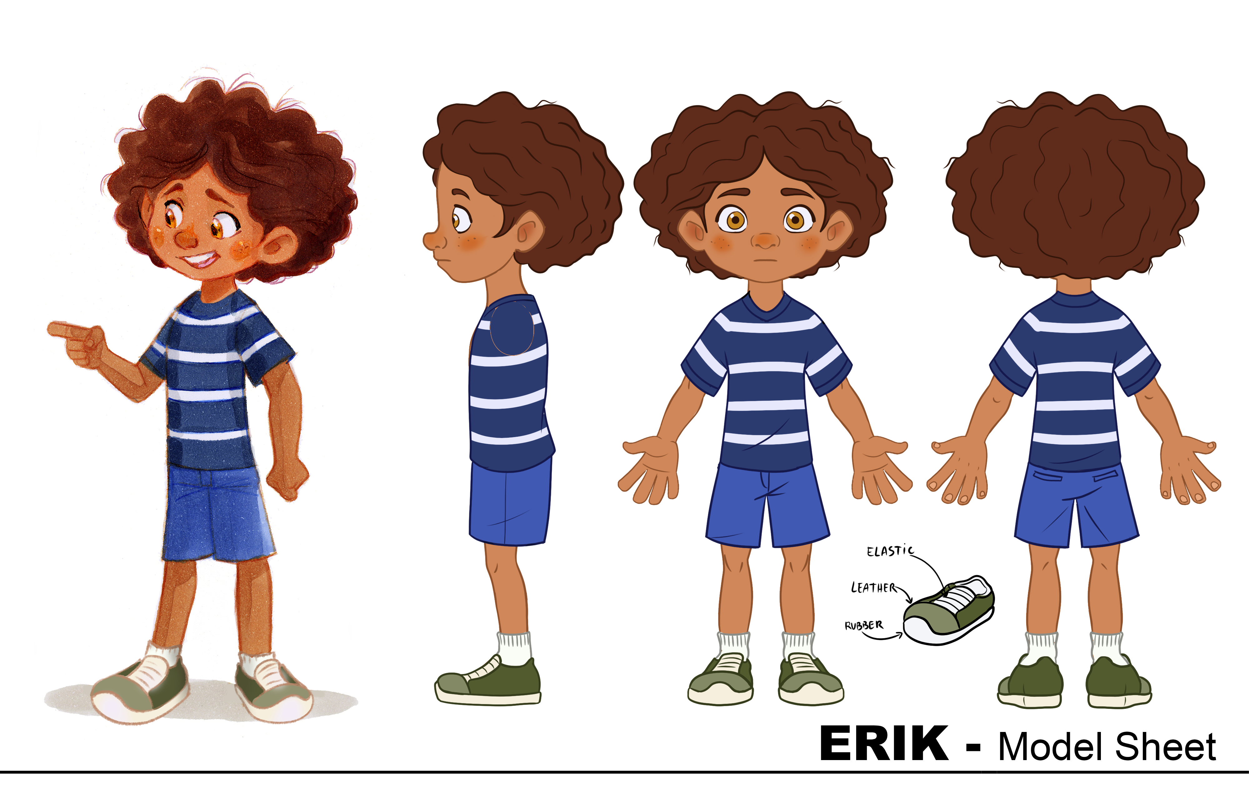 Erik model sheet clothes