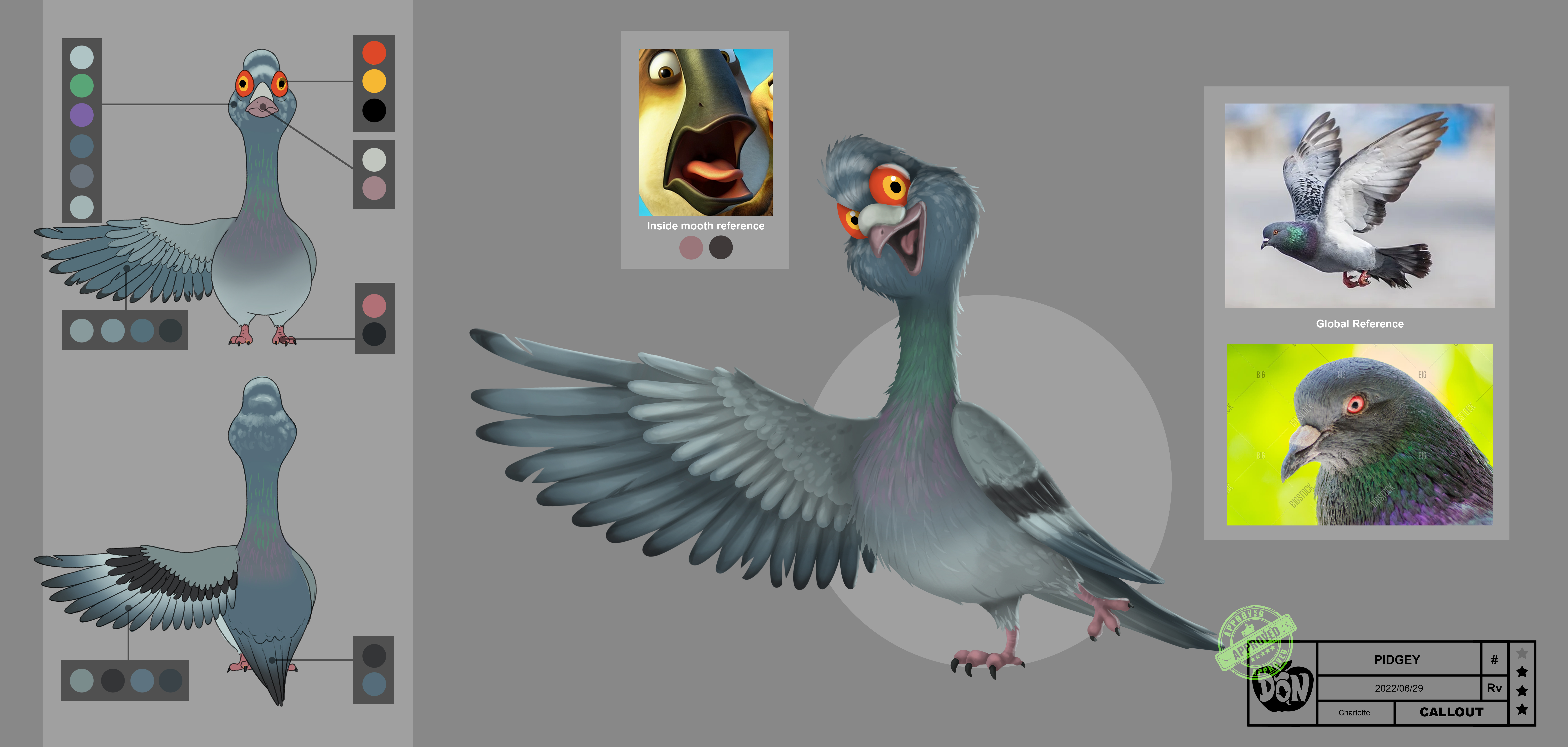Pidgey concept art